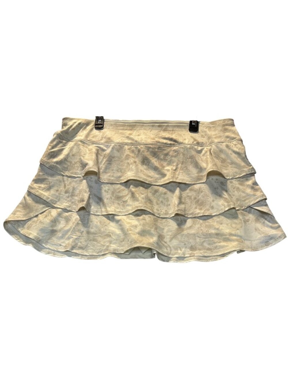 Ideology Womens XXL Skort Beige Marble Print Recycled Material UPF 50+ Built-In